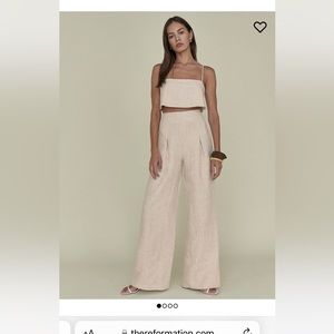 Reformation Cleo Linen Set